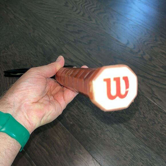 Used Wilson Graphite Matrix MidSize vintage Tennis Racquet size 4 1/4 L2 leather - Picture 9 of 10